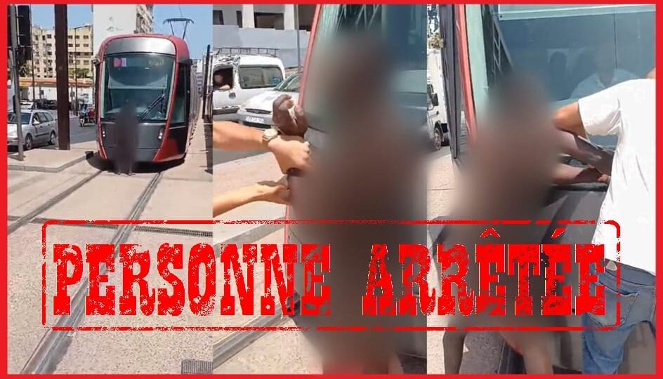 أمن الدارالبيضاء يوقف شخصا عرقل السير على سكة الطرامواي