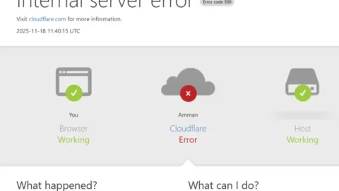 من بينها المغرب.. عطل مفاجئ بخدمات “كلاود فلير” يعطل مواقع حول العالم