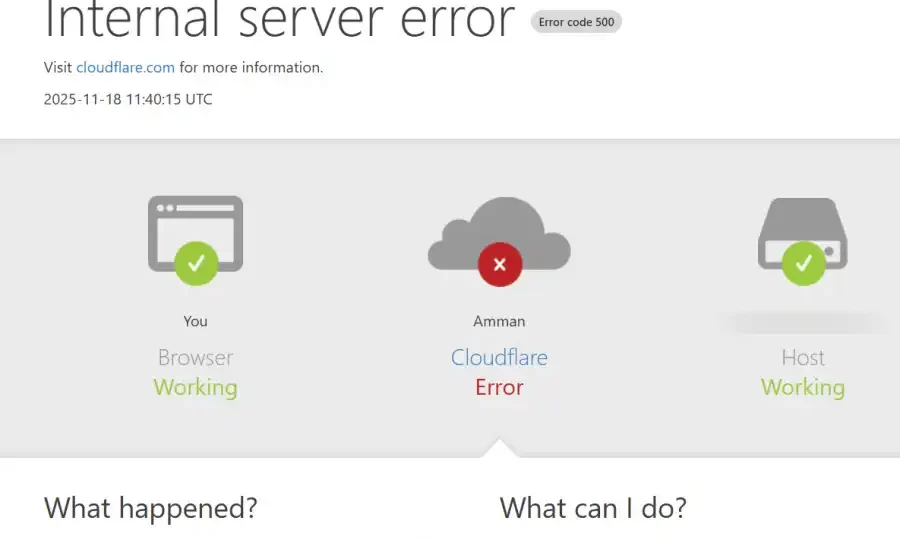 من بينها المغرب.. عطل مفاجئ بخدمات “كلاود فلير” يعطل مواقع حول العالم