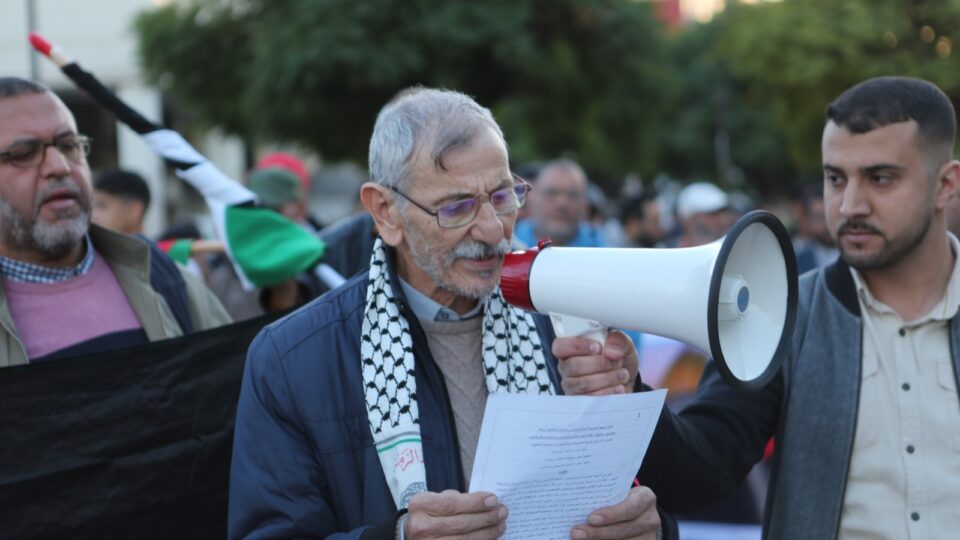 <strong>استمرار الاحتجاجات المساندة لغزة بوجدة</strong>