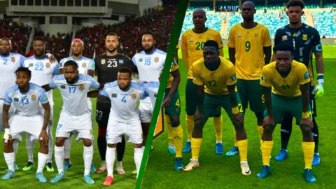 تشكيلة منتخبي جنوب إفريقيا والكونغو الديمقراطية