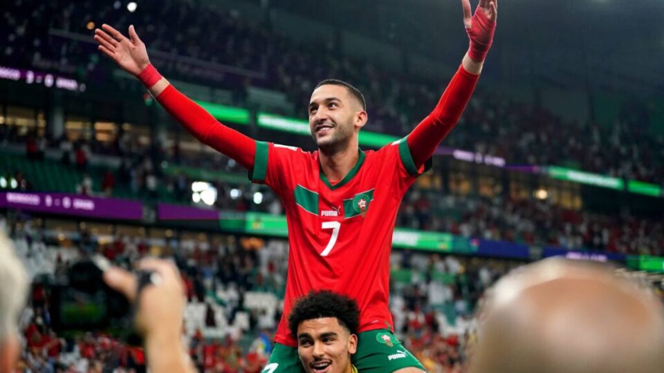 زياش يسجل أول أهداف مباراة المنتخب ضد الغابون