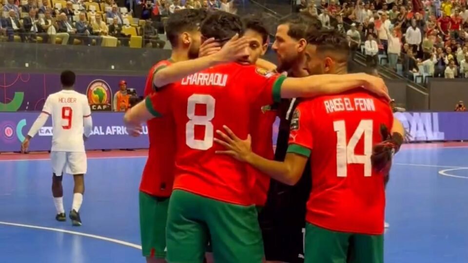 المغرب يكستح أنغولا بخماسية في افتتاح “كان” الصالة