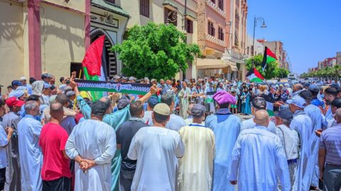 هيئة: نظمنا 103مظاهرات في 40 مدينة دعما للشعب الفلسطيني