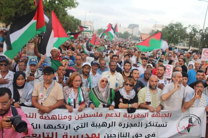 بينها مسيرة بالدار البيضاء.. مظاهرات حاشدة بالمغرب احتجاجاً على “مجزرة الفجر”