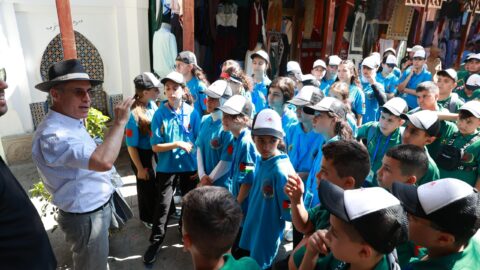 أطفال القدس يتجولون بين دروب تطوان العتيقة