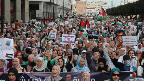 مناهضو التطبيع يدينون “قمع مسيراتهم” ويدعون لمواصلة التضامن مع الفلسطينيين