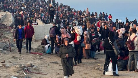 بدء عودة النازحين الفلسطينيين إلى شمال قطاع غزة