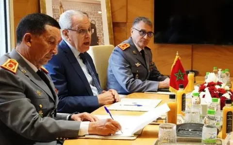 بريظ يجري مباحثات مع رئيس أركان القوات المسلحة بجمهورية إفريقيا الوسطى