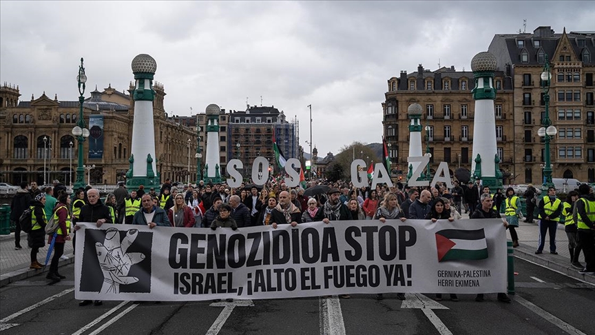 مظاهرات في 80 مدينة إسبانية للمطالبة بسلام دائم بفلسطين