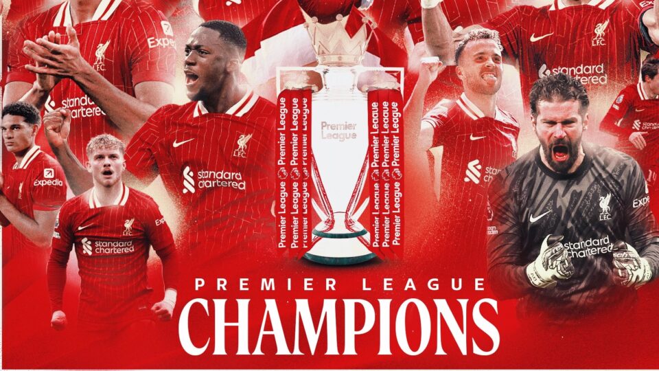 ليفربول يتوج بلقب الدوري الإنجليزي الممتاز للمرة الـ20 في تاريخه
