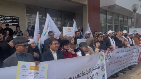 بالشارات السوداء.. مفتشو الشغل يحتجون بسبب مسودة نظامهم الأساسي