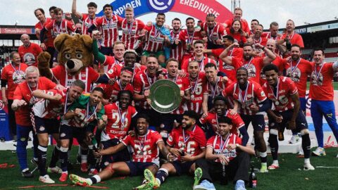 صيباري يتوج مع آيندهوفن بلقب الدوري الهولندي