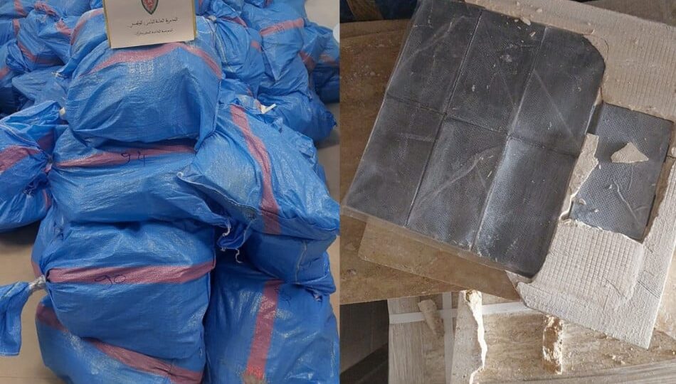 إحباط محاولة تهريب ثلاثة أطنان من “الشيرا” في معبر الكركرات