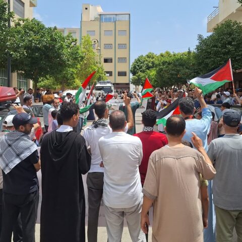 المغاربة يواصلون دعمهم لفلسطين بـ 85 مظاهرات في 60 مدينة
