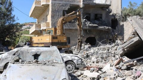 جرافات إسرائيل تقتلع أشجار فلسطين