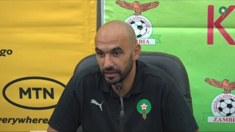 الركراكي: نحترم زامبيا وسنخوض المباراة بعقلية الفوز رغم ضمان التأهل