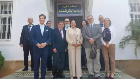 بعثة من النمسا وهنغاريا لتبادل الخبرات مع مديرية الوثائق الملكية