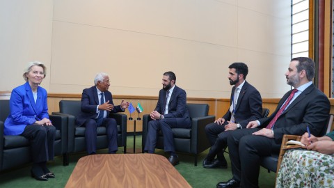 الشرع يلتقي فون دير لايين مع وفد أوروبي في دمشق