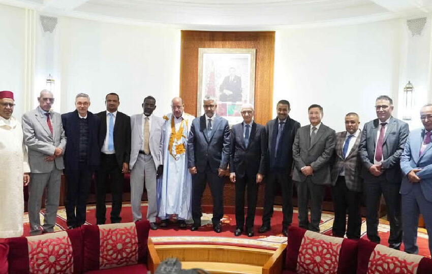 الطالبي العلمي يستقبل أعضاء لجنة تتبع مخرجات المنتدى البرلماني المغربي-الموريتاني