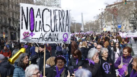 تظاهرات في إسبانيا ضد الحرب على إيران