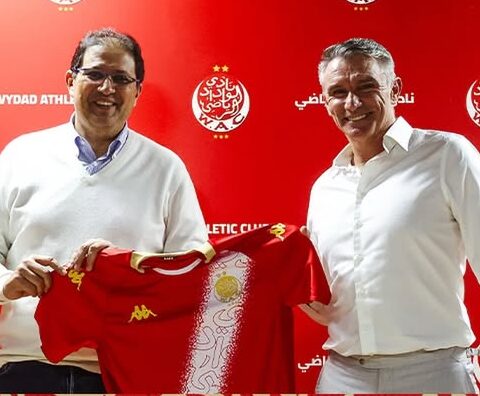 الوداد الرياضي ينفصل بالتراضي عن المدرب كارتيرون ويعين بنشريفة بديلا عنه