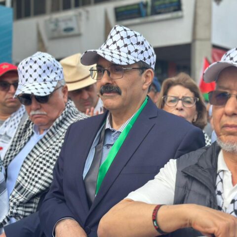باقة: المسيرة تعبير عن غضب المغاربة تجاه الصمت العربي لما يعيشه الفلسطينيون