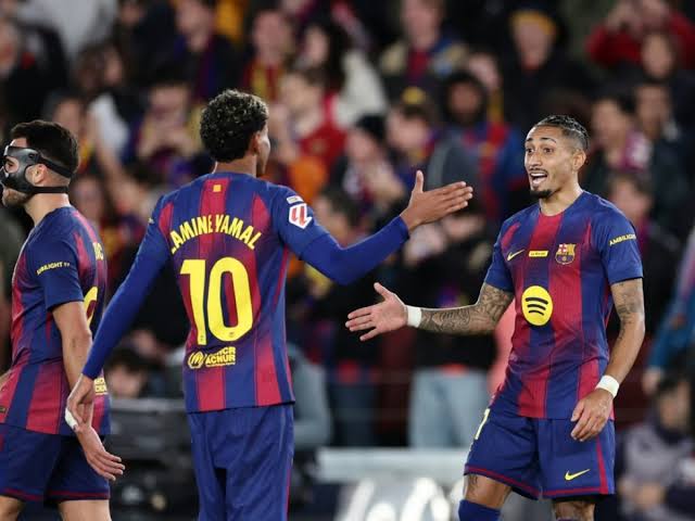 بطولة إسبانيا: “هاتريك” رافينيا تعزز صدارة برشلونة