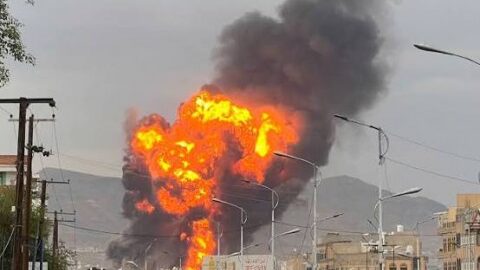 11 قتيلا بضربة سعودية على محطة وقود في غرب اليمن